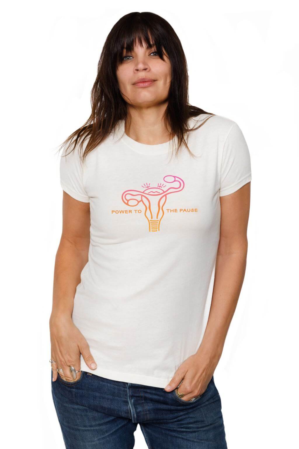 Menopositive Merch | Power to the Pause T-Shirt - XO Jacqui