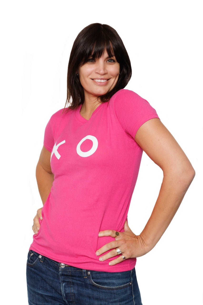 Menopositive Merch | XO Pink T-Shirt - XO Jacqui