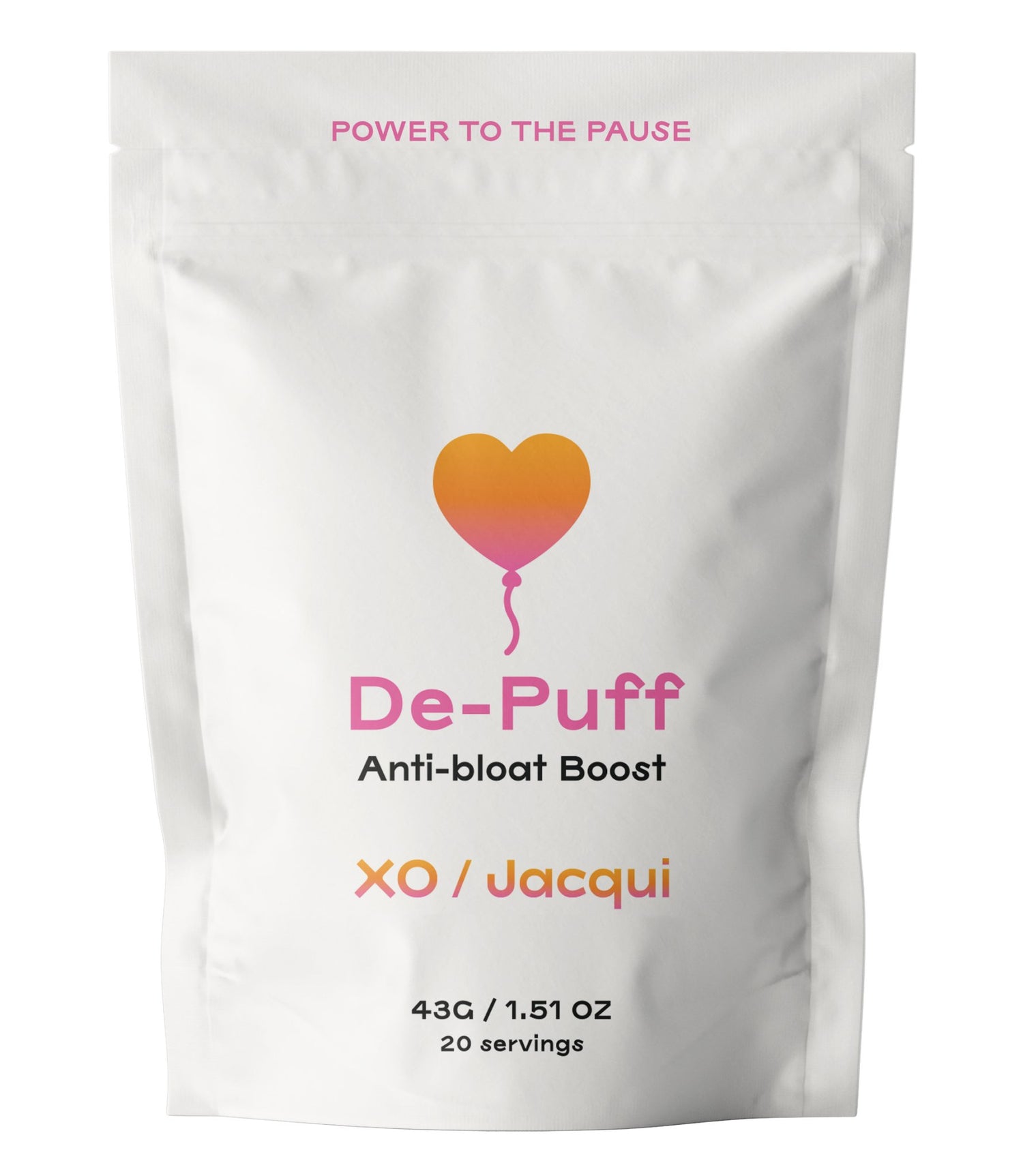 Power to the Pause | De-Puff Anti-Bloat Boost | De-Puff Boost - XO Jacqui