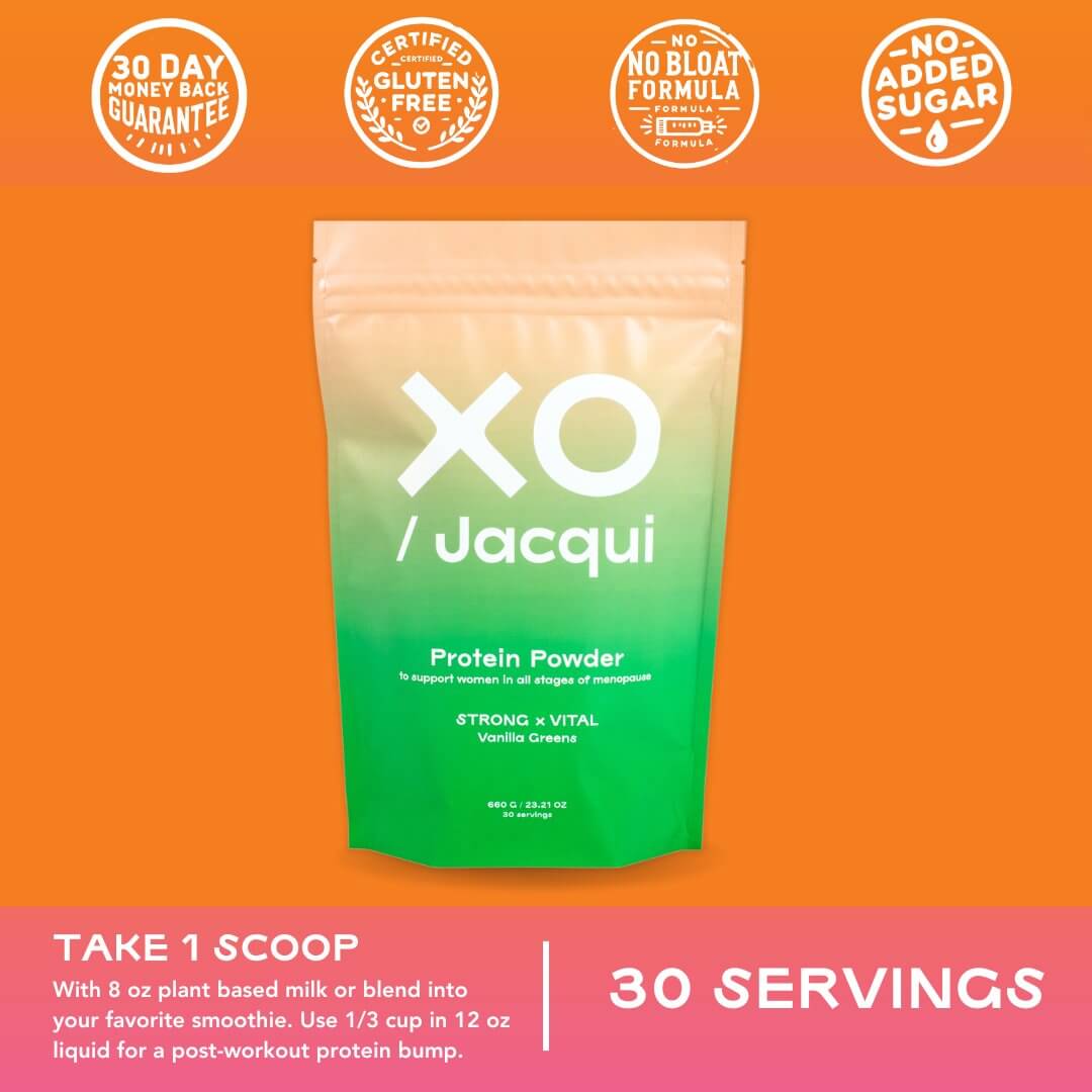 Strong + Vital | Menopause Support Protein Powder | Vanilla Greens - XO Jacqui