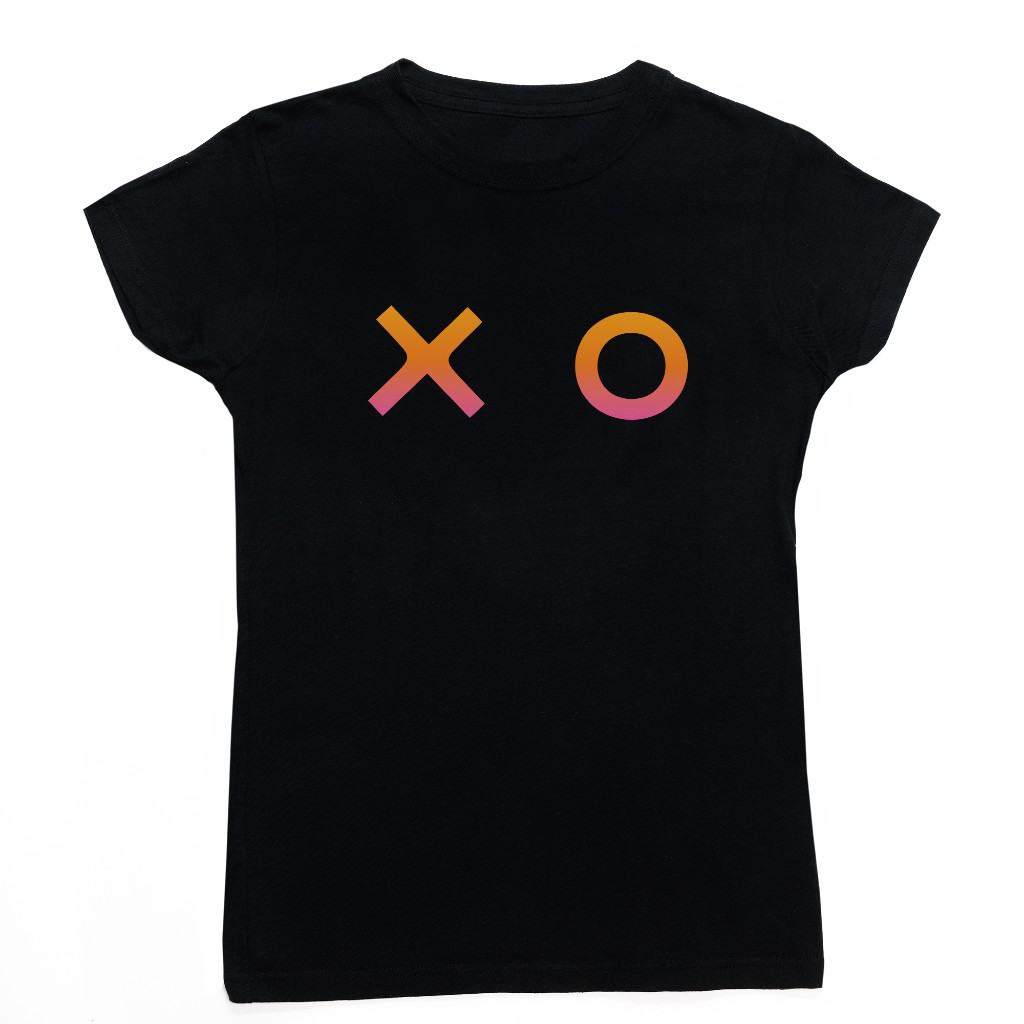 Menopositive Merch | XO Black T-Shirt - XO Jacqui