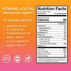 Strong + Vital | Menopause Support Protein Powder | Berry Pomegranate - XO Jacqui