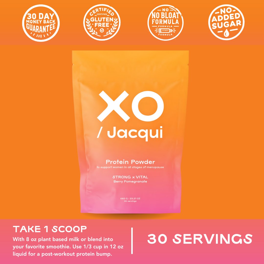 Strong + Vital | Menopause Support Protein Powder | Berry Pomegranate - XO Jacqui