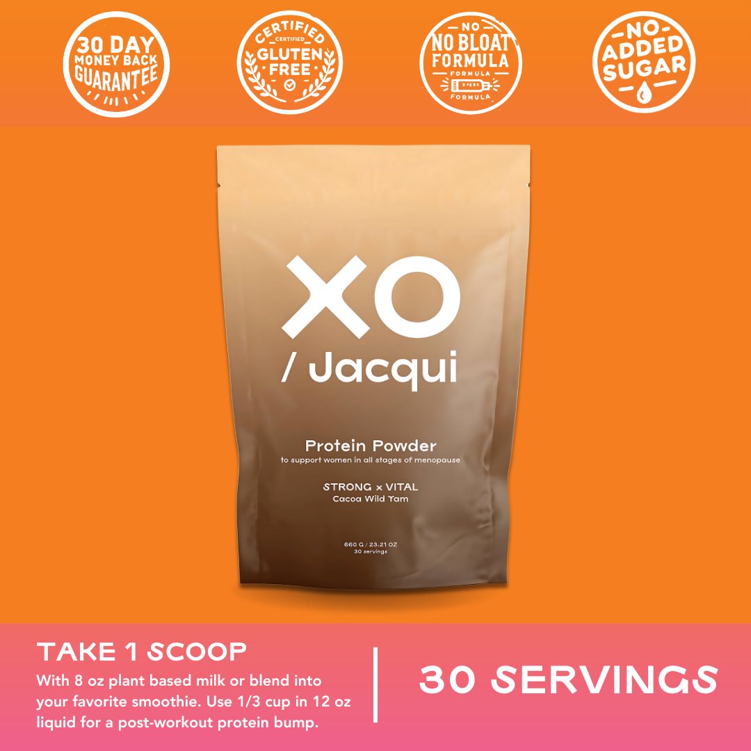 Strong + Vital | Menopause Support Protein Powder | Cacao Wild Yam - XO Jacqui