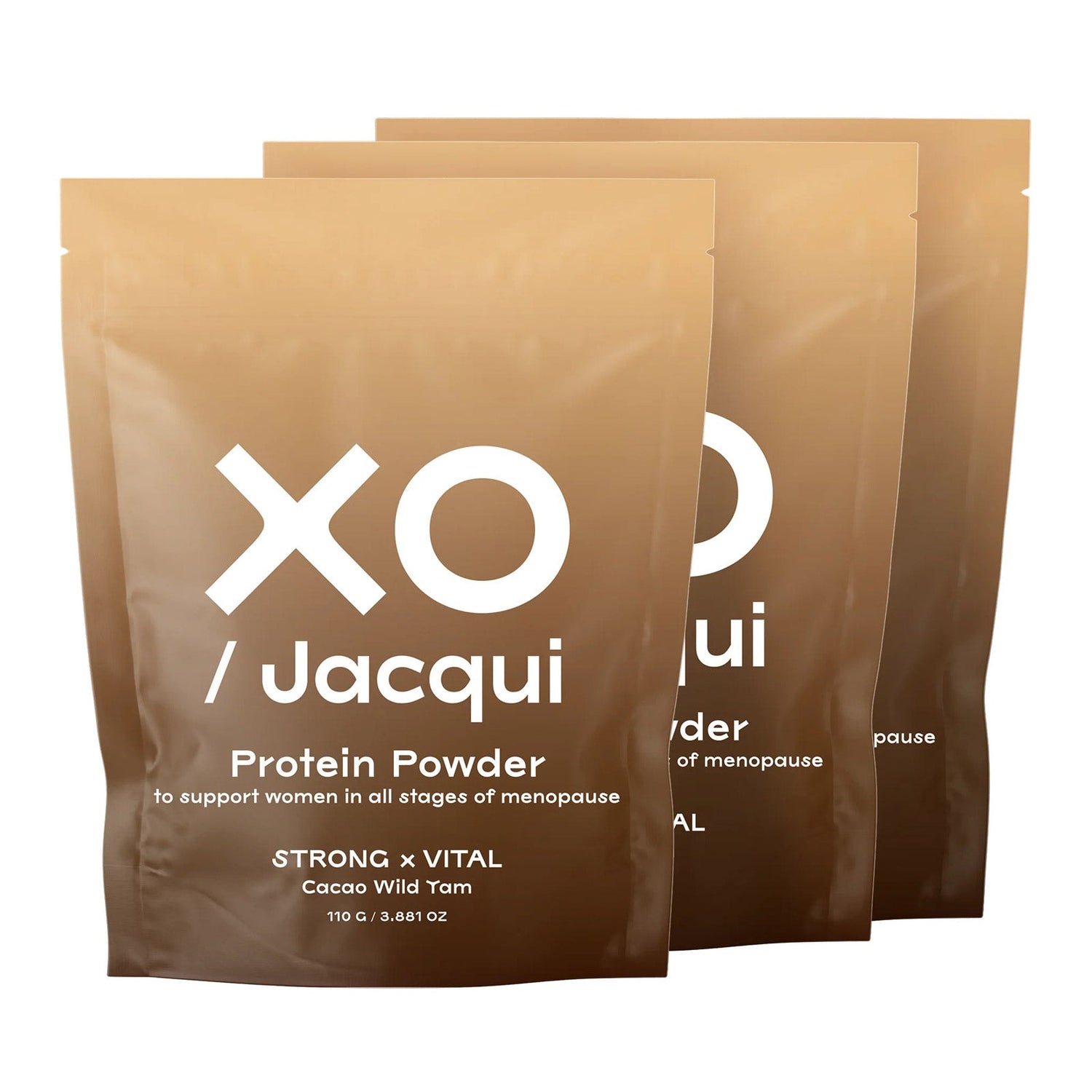 Strong + Vital | Menopause Support Protein Powder Mini Pack | Cacao Wild Yam - XO Jacqui