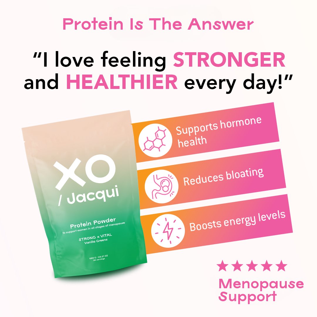 Strong + Vital | Menopause Support Protein Powder | Vanilla Greens - XO Jacqui