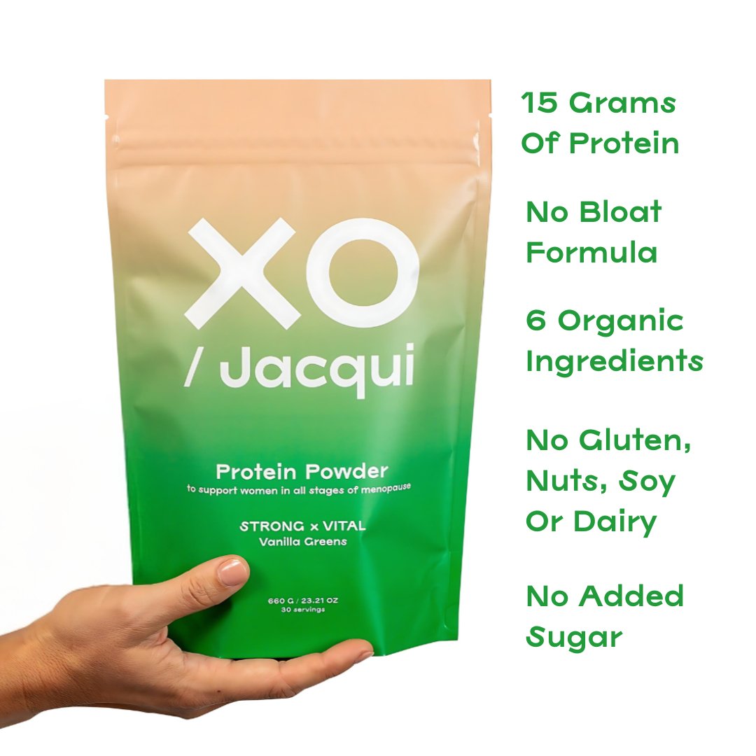 Strong + Vital | Menopause Support Protein Powder | Vanilla Greens - XO Jacqui